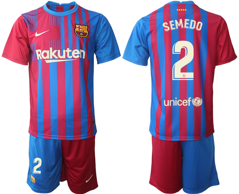 Men 2021-2022 Club Barcelona home red #2 Nike Soccer Jerseys->customized soccer jersey->Custom Jersey